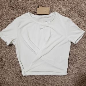 Nike Dri-Fit Wrap Front Crop Tee